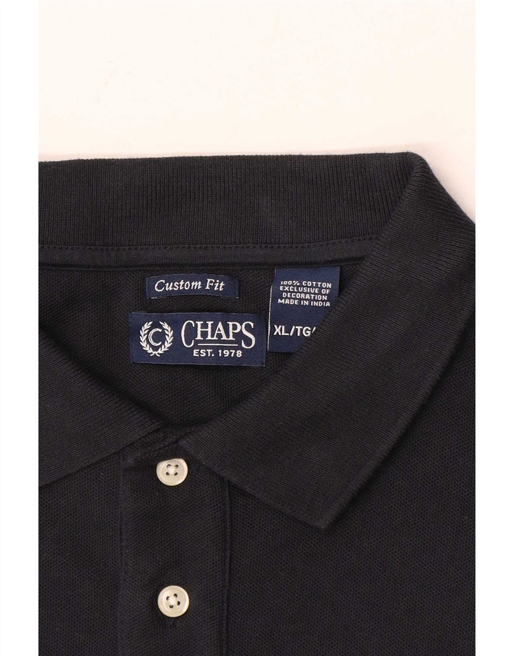 Chaps Herren-Poloshirt mit individueller Passform, XL, Marineblau, Baumwolle