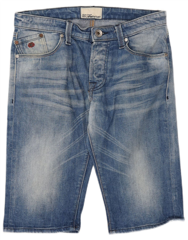 Energie Herren Denim Shorts W32 Mittelblaue Baumwolle