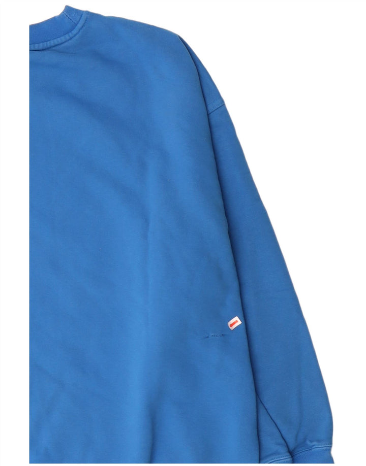 ADIDAS Damen-Sweatshirt in Übergröße, Größe UK 14, Größe L, Blau, Baumwolle