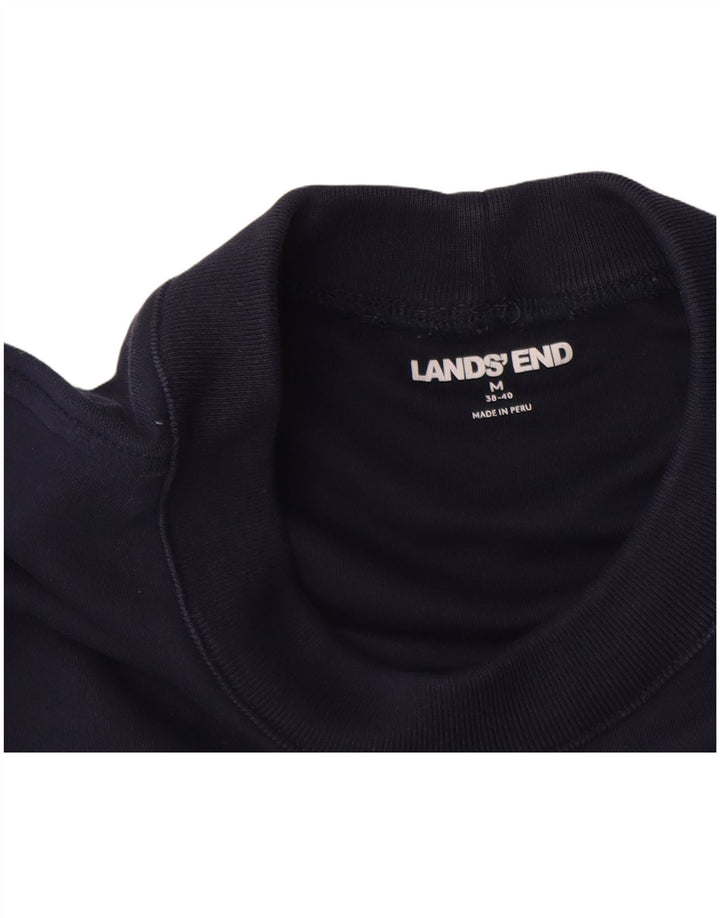 Lands End Herren-Oberteil, langärmlig, UK 38/40, mittleres Marineblau