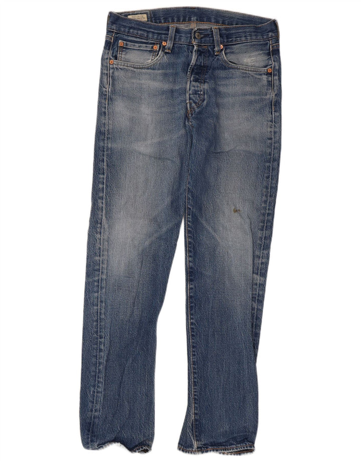 Levi's Herren 501 Straight Jeans W31 L32 Blaue Baumwolle