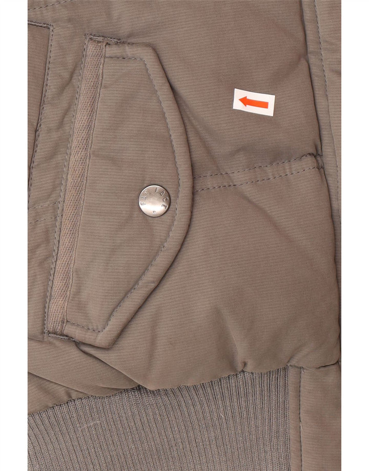 Fat Face Damen Wattierte Weste UK 8 Small Grau Polyester