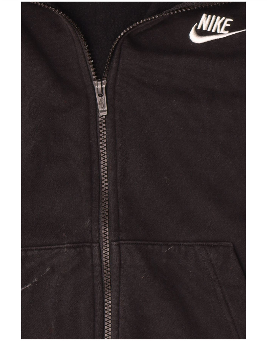 Nike Herren-Kapuzenpullover mit Reißverschluss, XS, schwarze Baumwolle