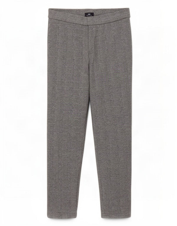 Marks & Spencer Damen Crop Leggings UK 14 Large Graues Hahnentritt-Polyester