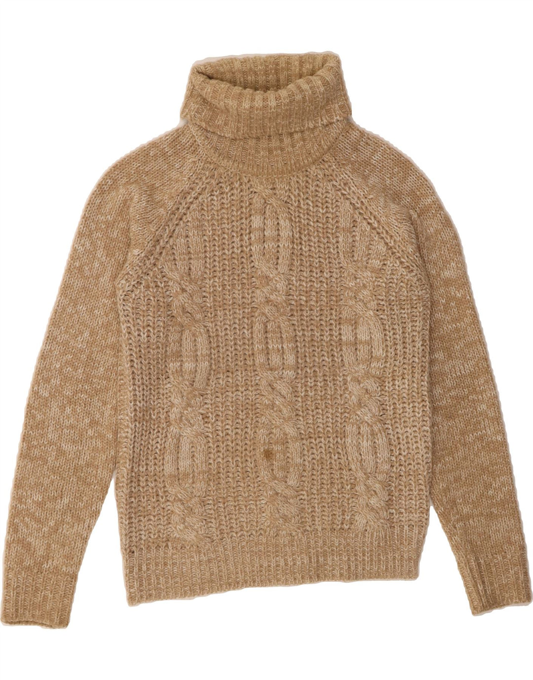 CLOCK HOUSE Womens Roll Neck Jumper Sweater UK 12 Medium Brown Flecked Vintage CLOCK HOUSE and Second-Hand CLOCK HOUSE from Messina Hembry 