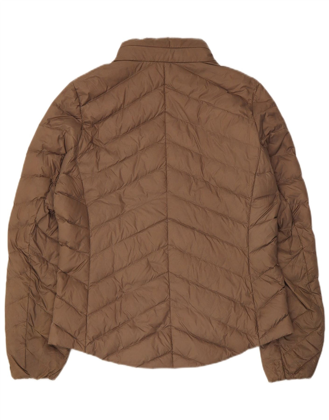 Marks & Spencer Damen Wattierte Jacke UK 12 Mittelbraunes Polyamid