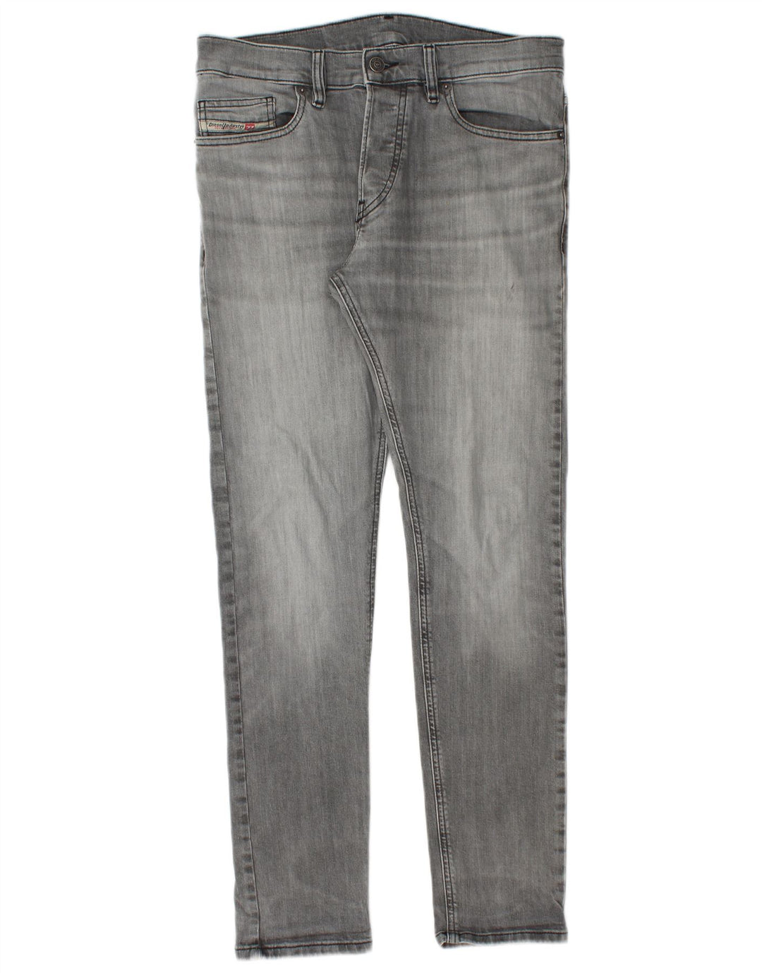 Diesel Herren Slim Jeans W30 L30 Graue Baumwolle