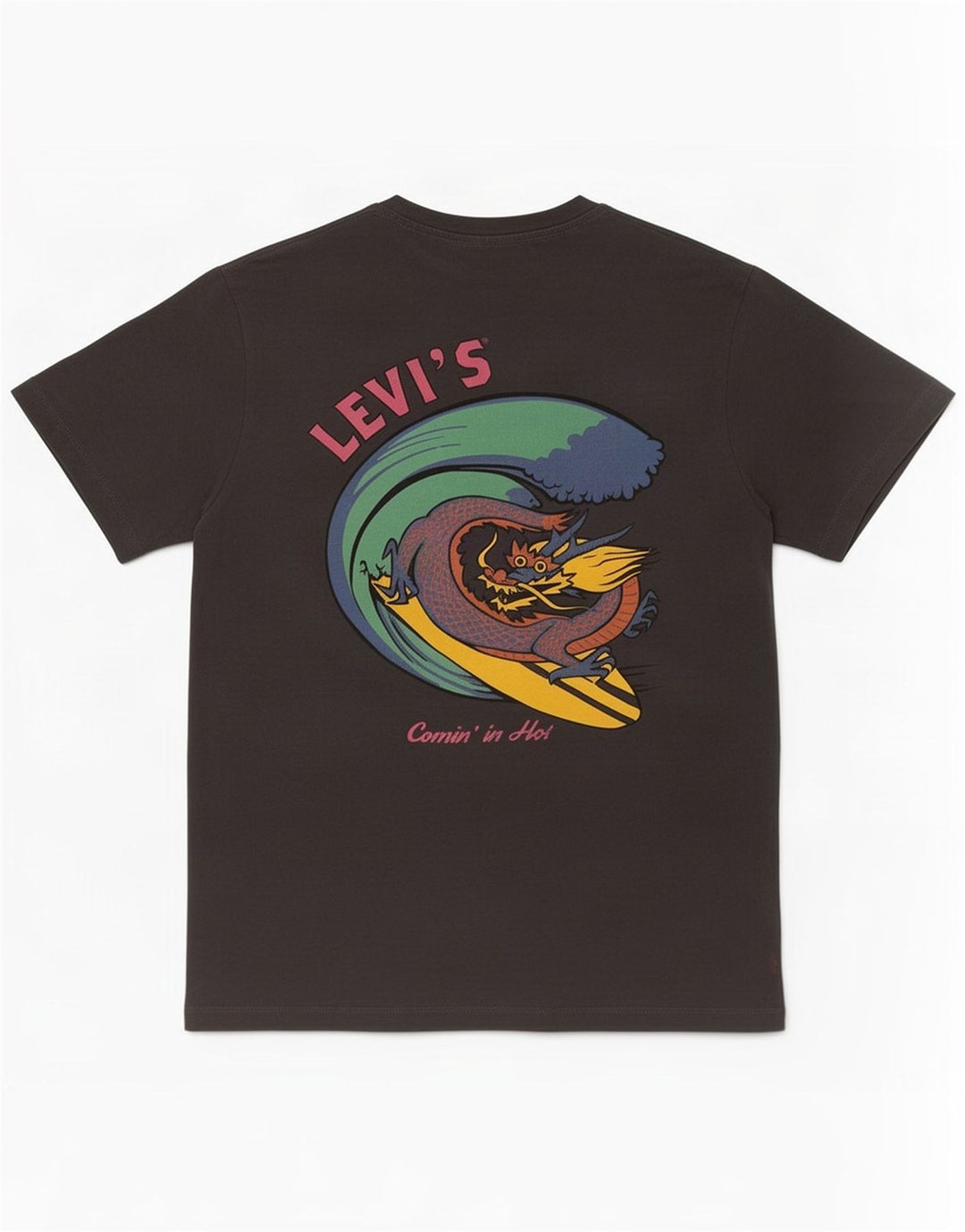 Levi's Herren Grafik-T-Shirt-Oberteil Mittelgrau