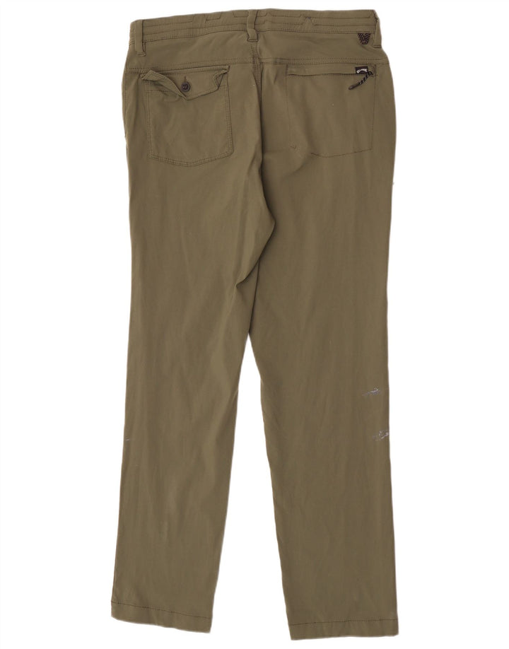 Billabong Slim Chino-Hose für Herren, Größe M, W32, L30, Khaki, Nylon