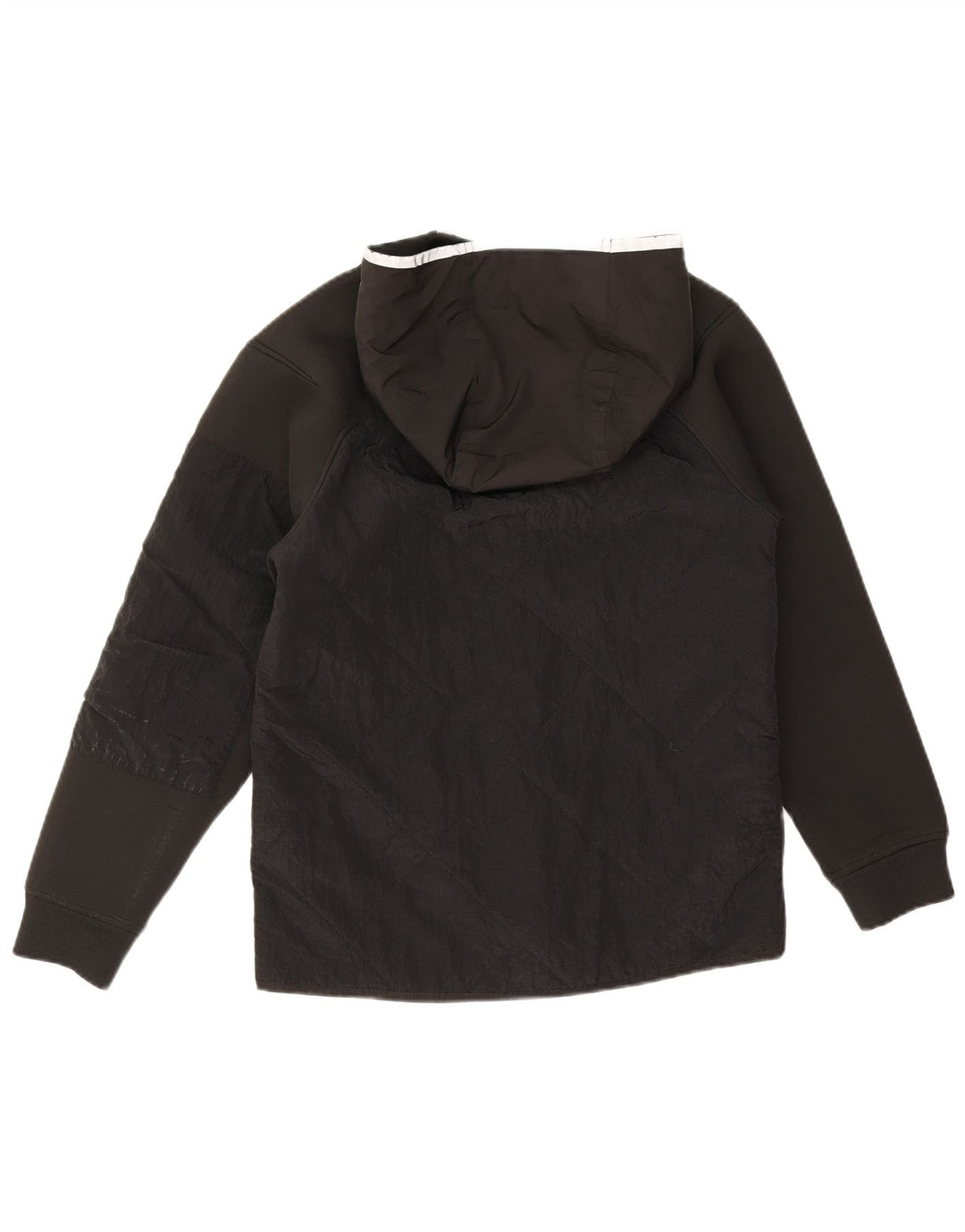 Zara Jungen-Regenjacke mit Kapuze, 11–12 Jahre, schwarzes Polyester