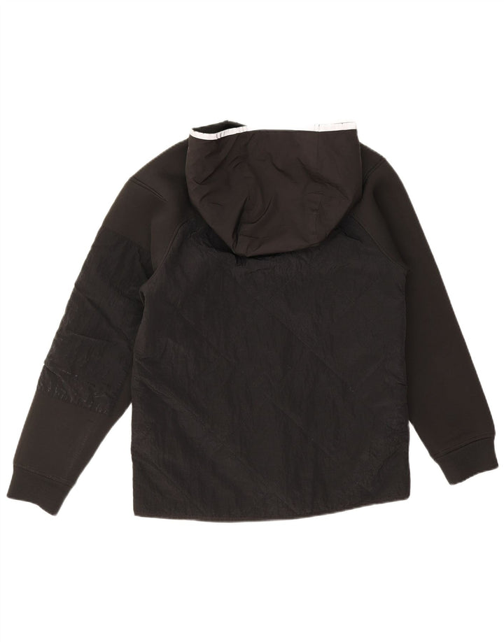 Zara Jungen-Regenjacke mit Kapuze, 11–12 Jahre, schwarzes Polyester