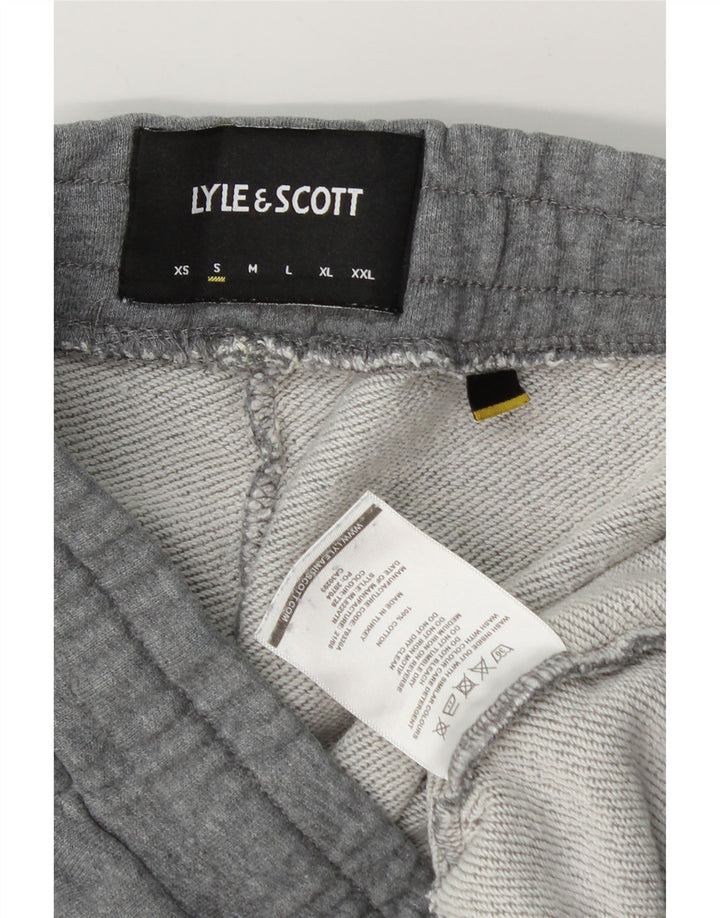 Lyle & Scott Herren-Trainingshose, Jogginghose, Größe S, Grau, Baumwolle