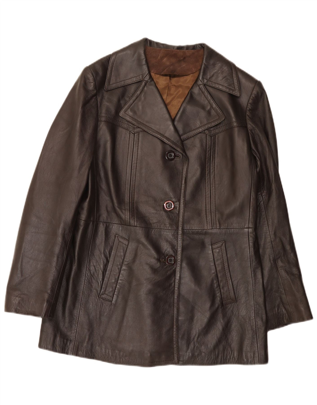 Everest Damen Lederjacke IT 48 XL Braun