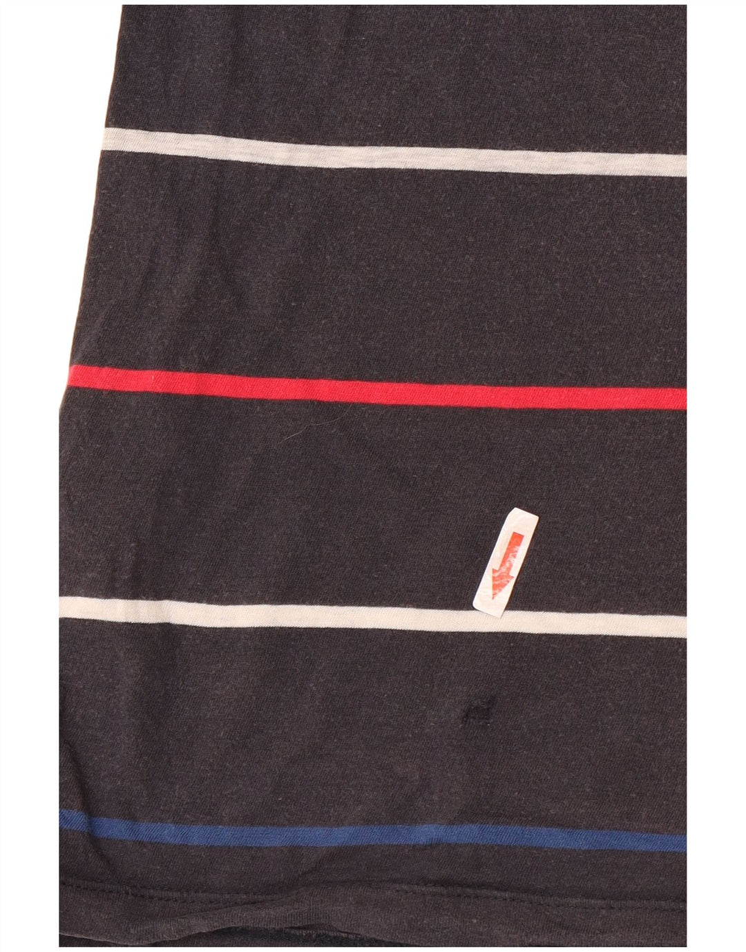 GANT Herren-T-Shirt-Oberteil, groß, grau gestreift, Baumwolle