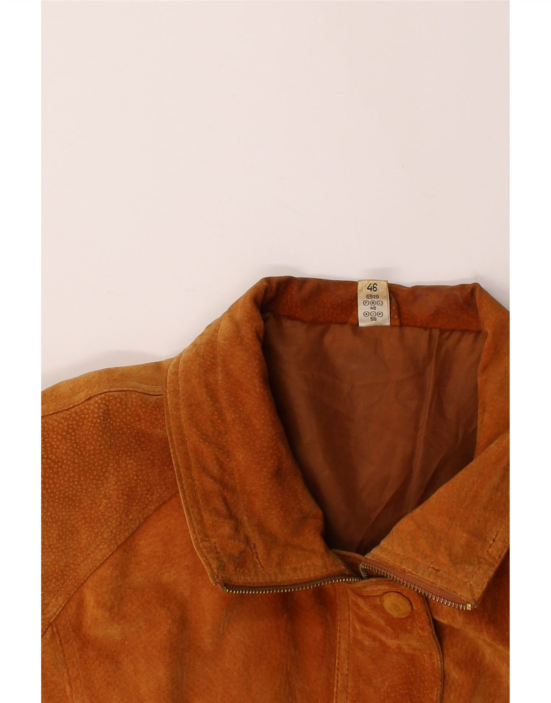 VINTAGE Womens Oversized Suede Overcoat IT 50 XL Brown Leather Vintage Vintage and Second-Hand Vintage from Messina Hembry 