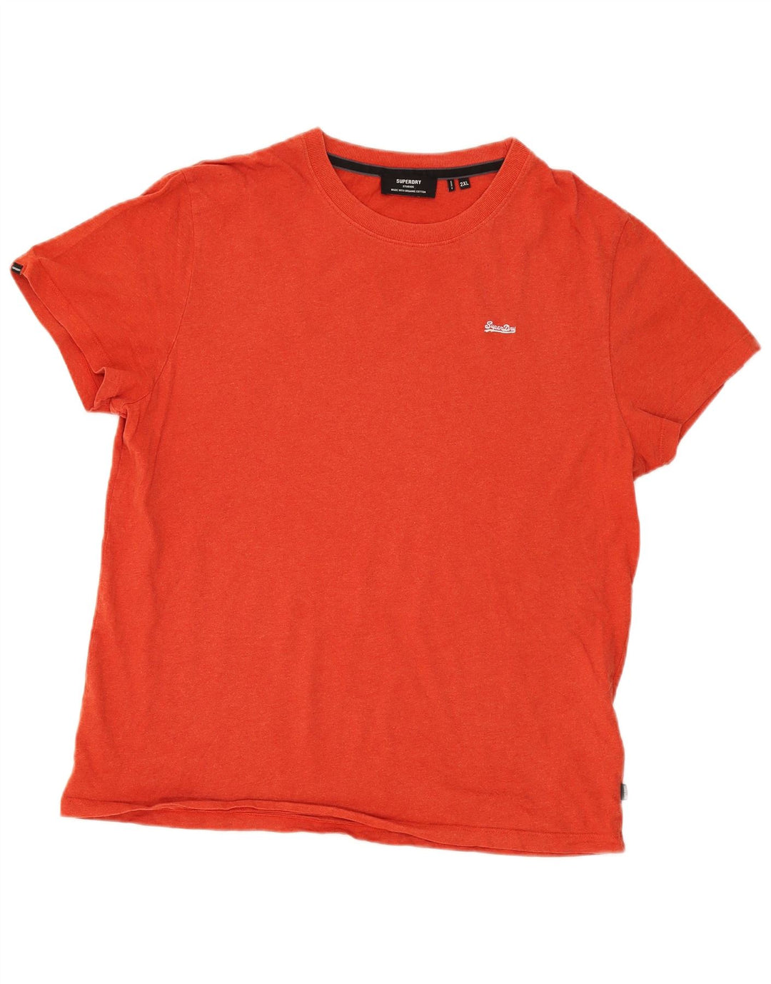 Superdry Herren T-Shirt Top 2XL rote Baumwolle