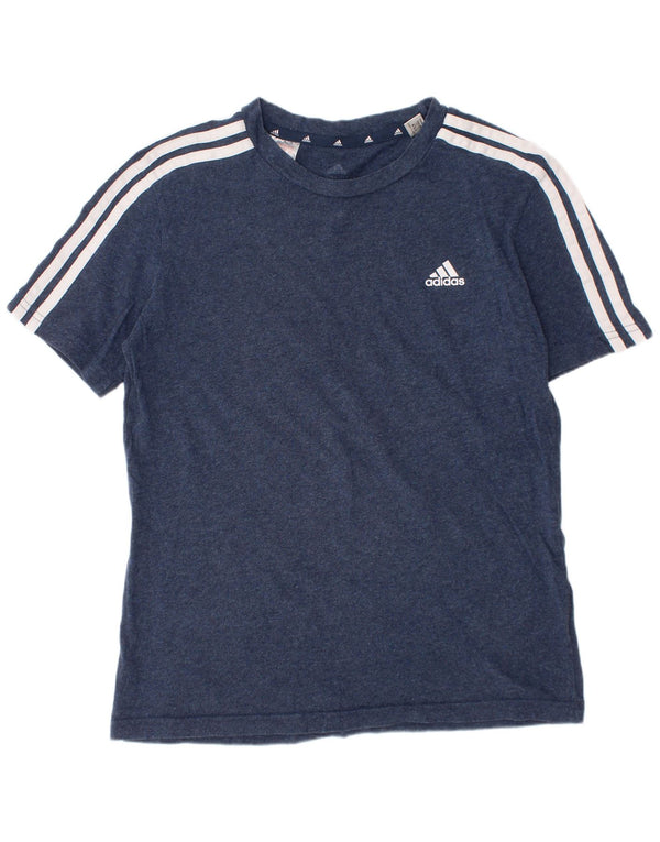 Adidas Jungen T-Shirt Top 11-12 Jahre Marineblaue Baumwolle
