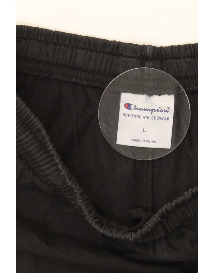 Champion Herren-Sportshorts, groß, aus schwarzer Baumwolle