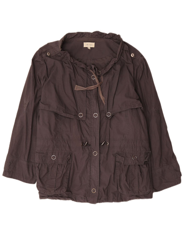 Marks & Spencer Damen-Militär-Utility-Jacke, UK 26 5XL, braune Baumwolle