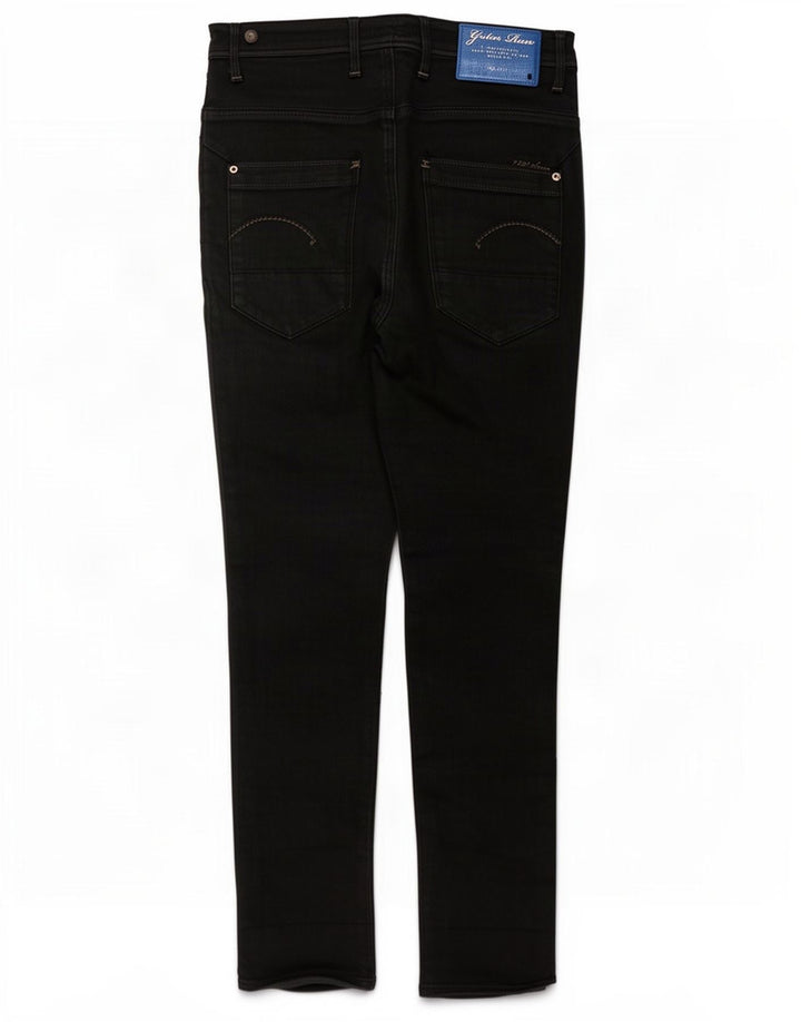 G-Star Damen Slim Jeans W27 L25 Schwarze Baumwolle