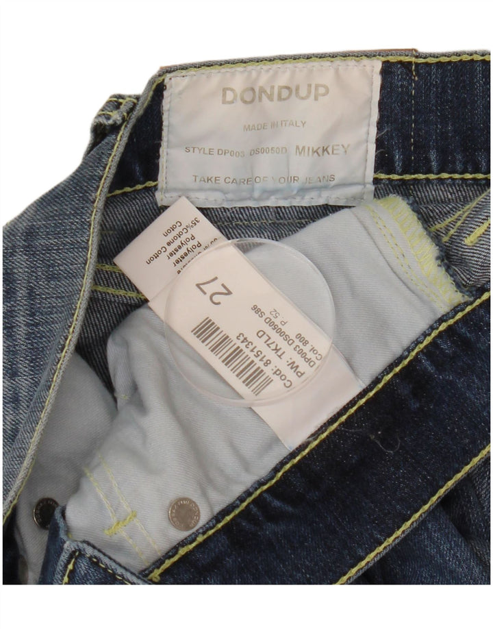 Dondup Damen Distressed Skinny Jeans W27 L29 Blaue Baumwolle