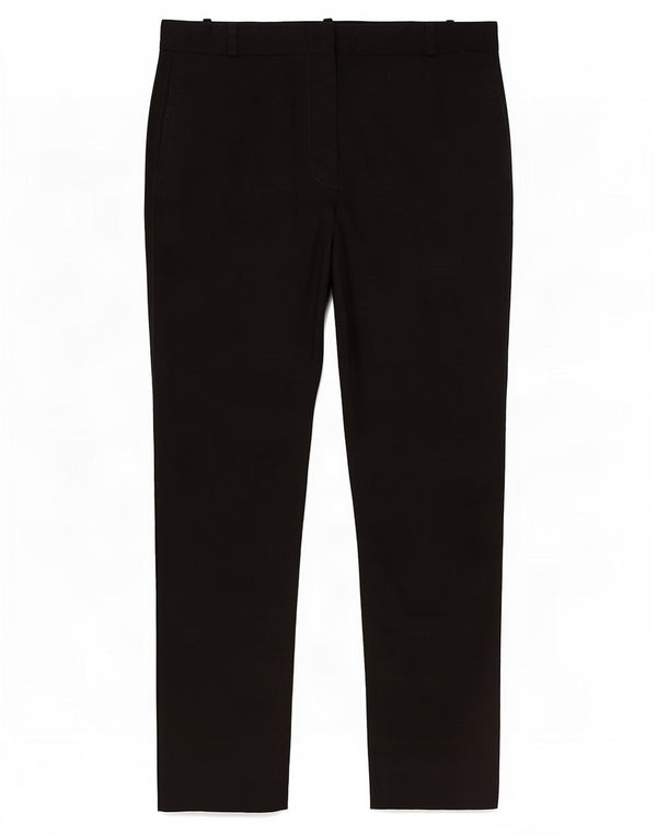 Massimo Dutti Damen Slim Chino-Hose EU 40 Medium W30 L27 Schwarze Baumwolle