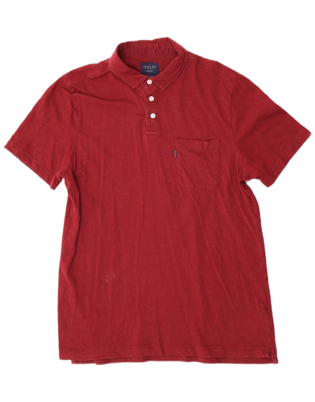Joules Herren-Poloshirt, mittelgroß, Burgunderrot, Baumwolle