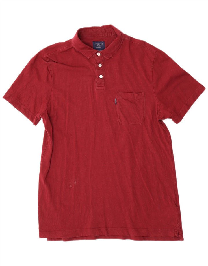 Joules Herren-Poloshirt, mittelgroß, Burgunderrot, Baumwolle