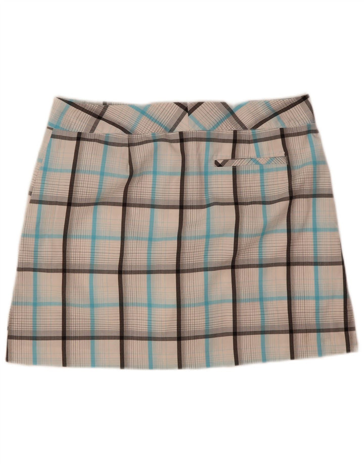 IZOD Womens Skort US 12 Large  Blue Check Polyester