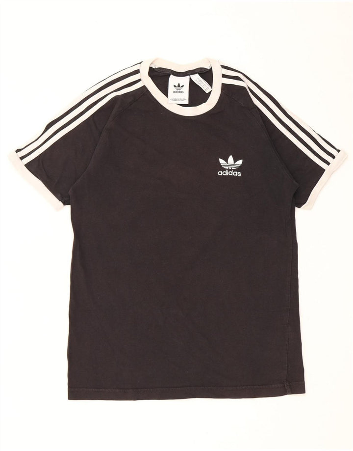 Adidas Herren T-Shirt Top Small Schwarz Baumwolle