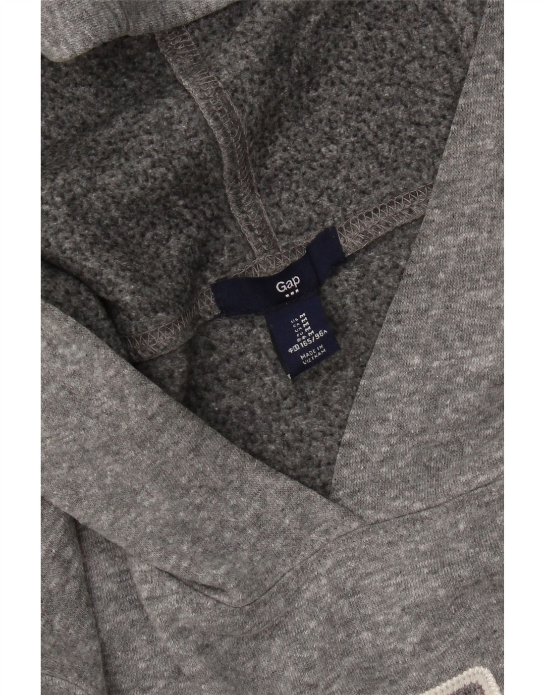 Gap Damen Graphic Hoodie Pullover UK 14 Mittelgrau