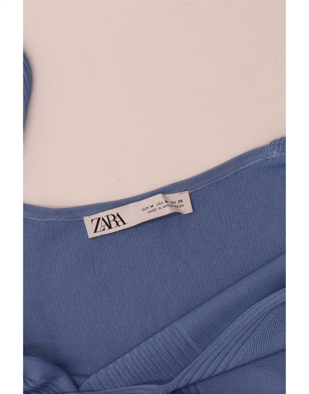 Zara Damen Cami Top UK 12 Mittelblau