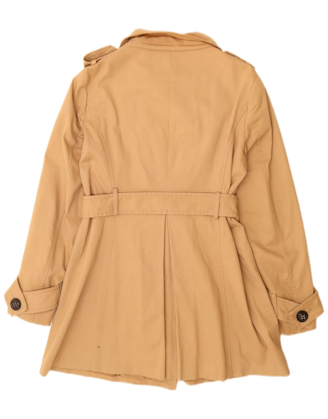 Zara Damen Trenchcoat UK 12 Mittelbeige Baumwolle