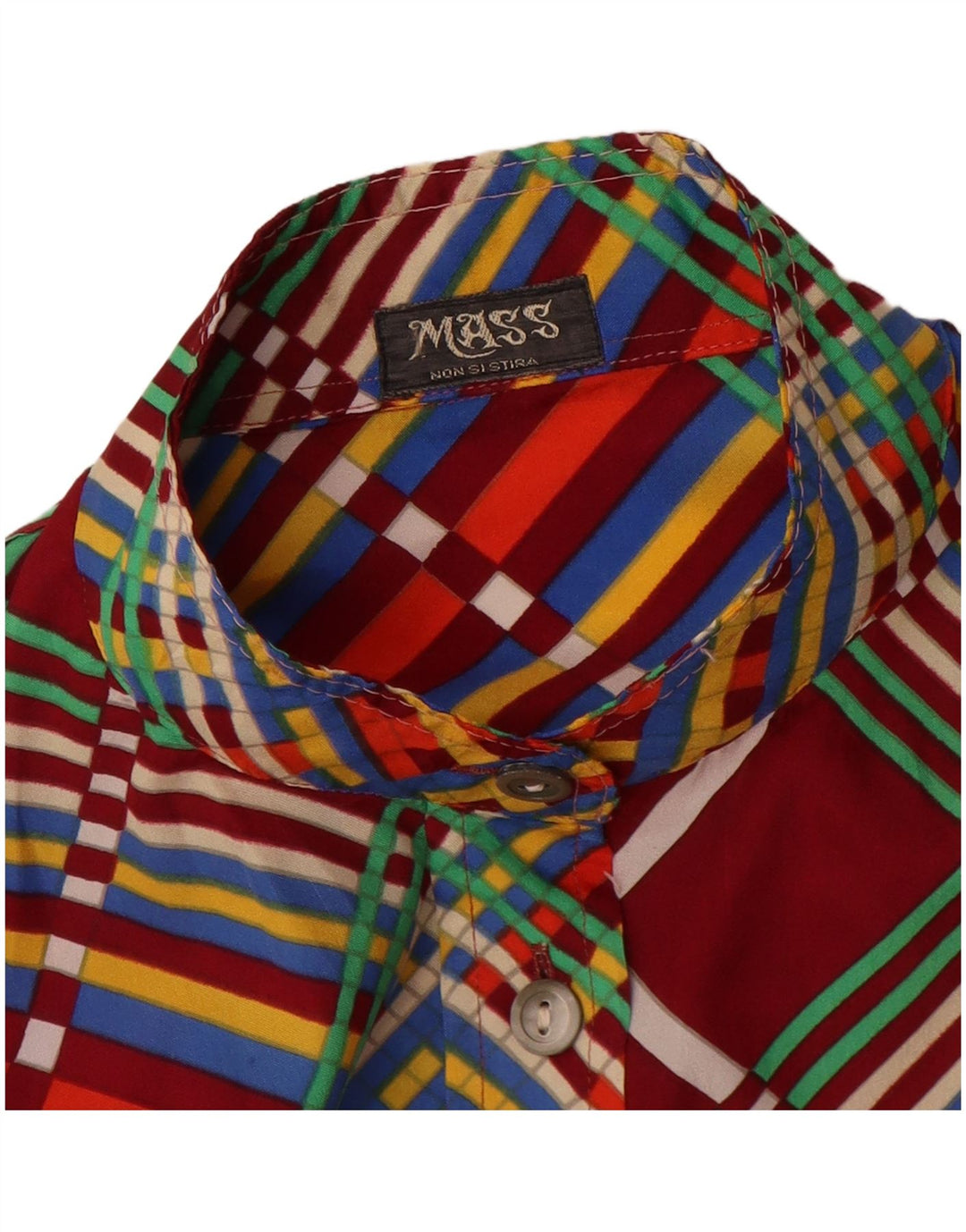 Mass Damen-Hemdbluse, Größe M, mehrfarbig, kariert, UK 14
