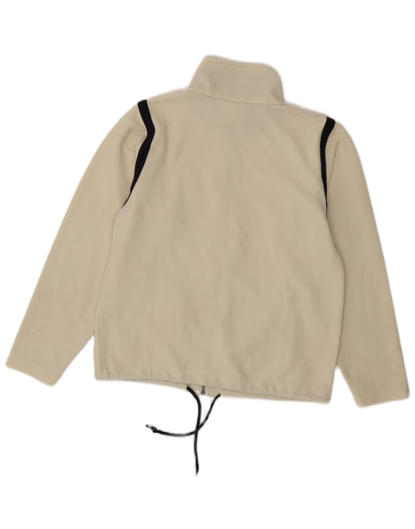 KAPPA Damen-Trainingsanzug-Top-Jacke, UK 14, mittelweiß gestreift, Polyester