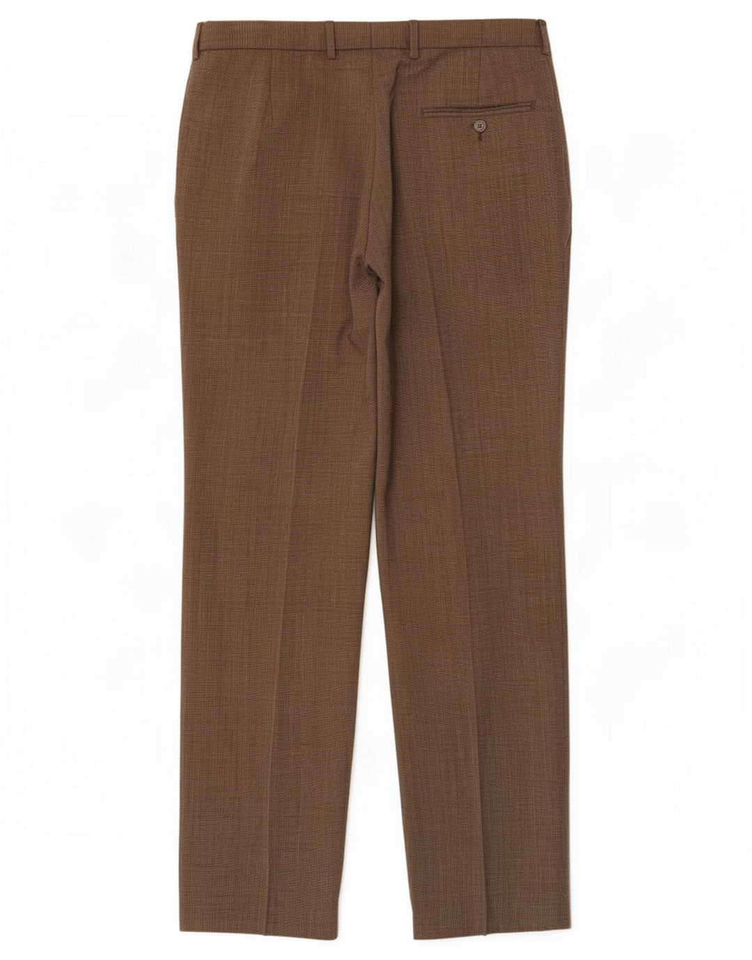 Marks & Spencer Herren-Anzughose in normaler Passform, W34 L33, braun kariert