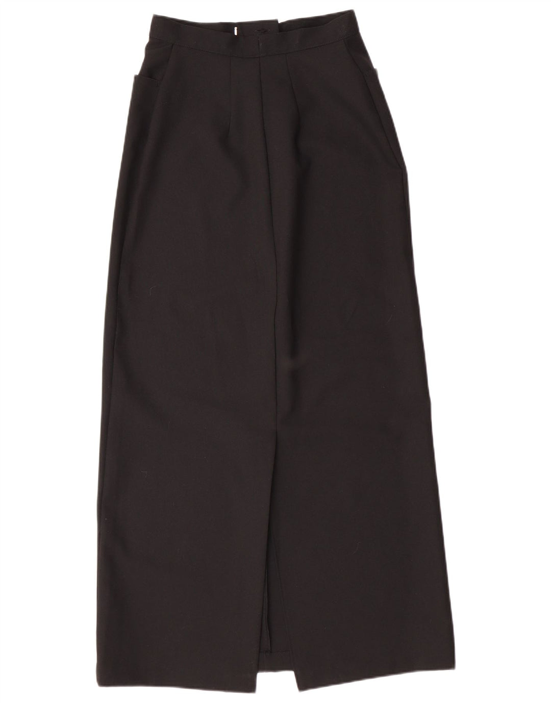 BENETTON Damen Maxirock mit hoher Taille IT 44 Medium W25 Schwarz Polyester