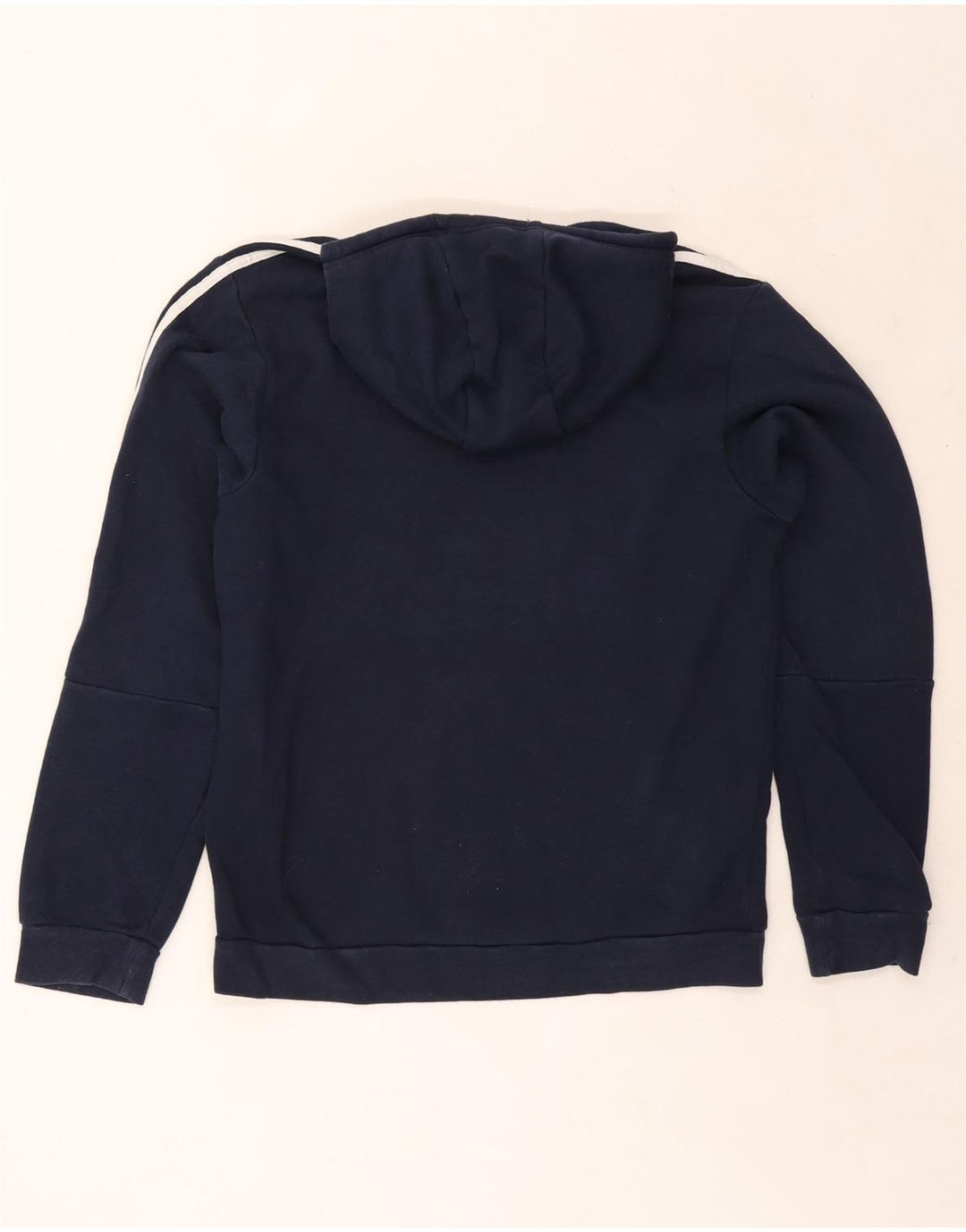 Adidas Herren Kapuzenpullover aus mittelblauer, marineblauer Baumwolle
