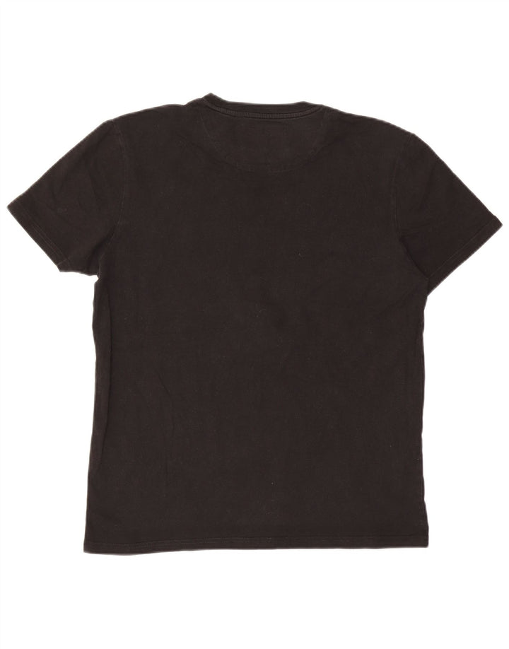 Lyle & Scott Herren T-Shirt Top Medium Schwarz Baumwolle