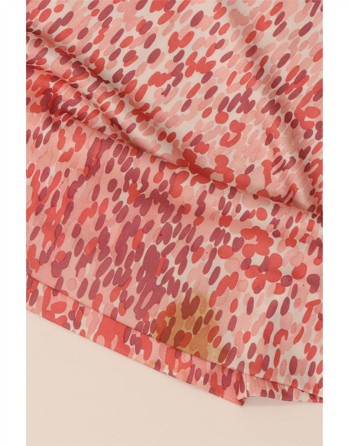 ANNARELLA Langärmliges A-Linien-Kleid für Damen IT 46 Large Pink Spotted