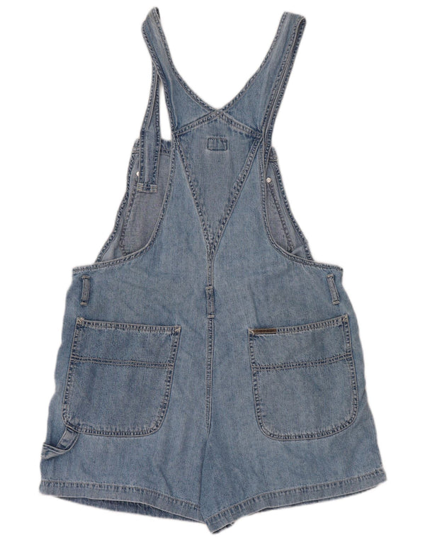 Calvin Klein Damen Latzhose Denim Shorts UK 16 Large W34 Blau