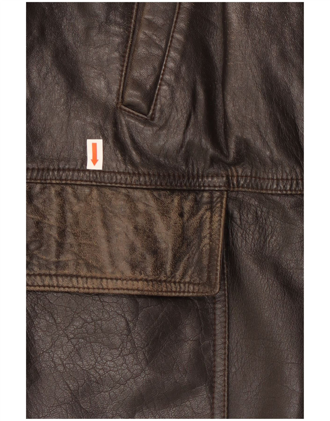 Lavorazione Artigianale Herren Lederjacke IT 48 Mittelbraunes Leder