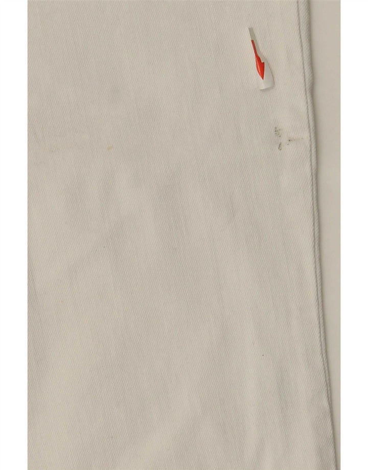 Massimo Dutti Damen Straight Jeans EU 42 Large W32 L26 Weiß