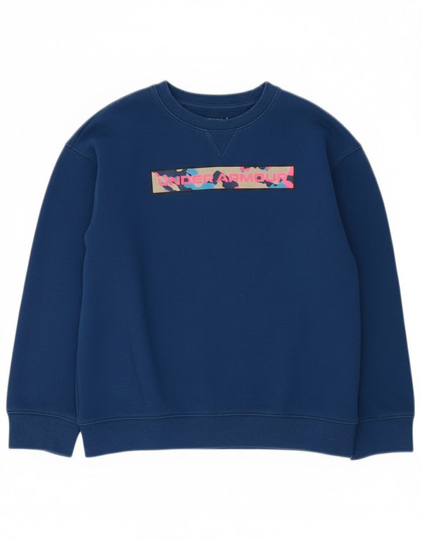 Under Armour Cold Gear Grafik-Sweatshirt für Jungen, 7–8 Jahre, Größe S, Blau