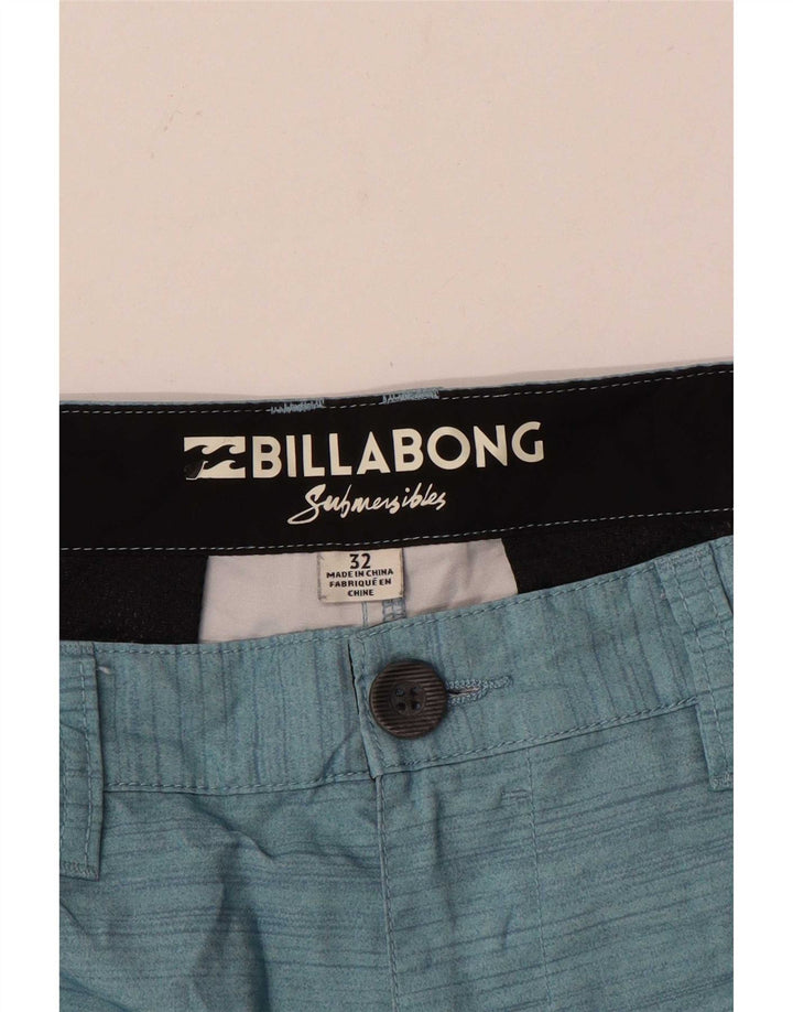 Billabong Herren Chinoshorts W32 Mittelblauer Nadelstreifen