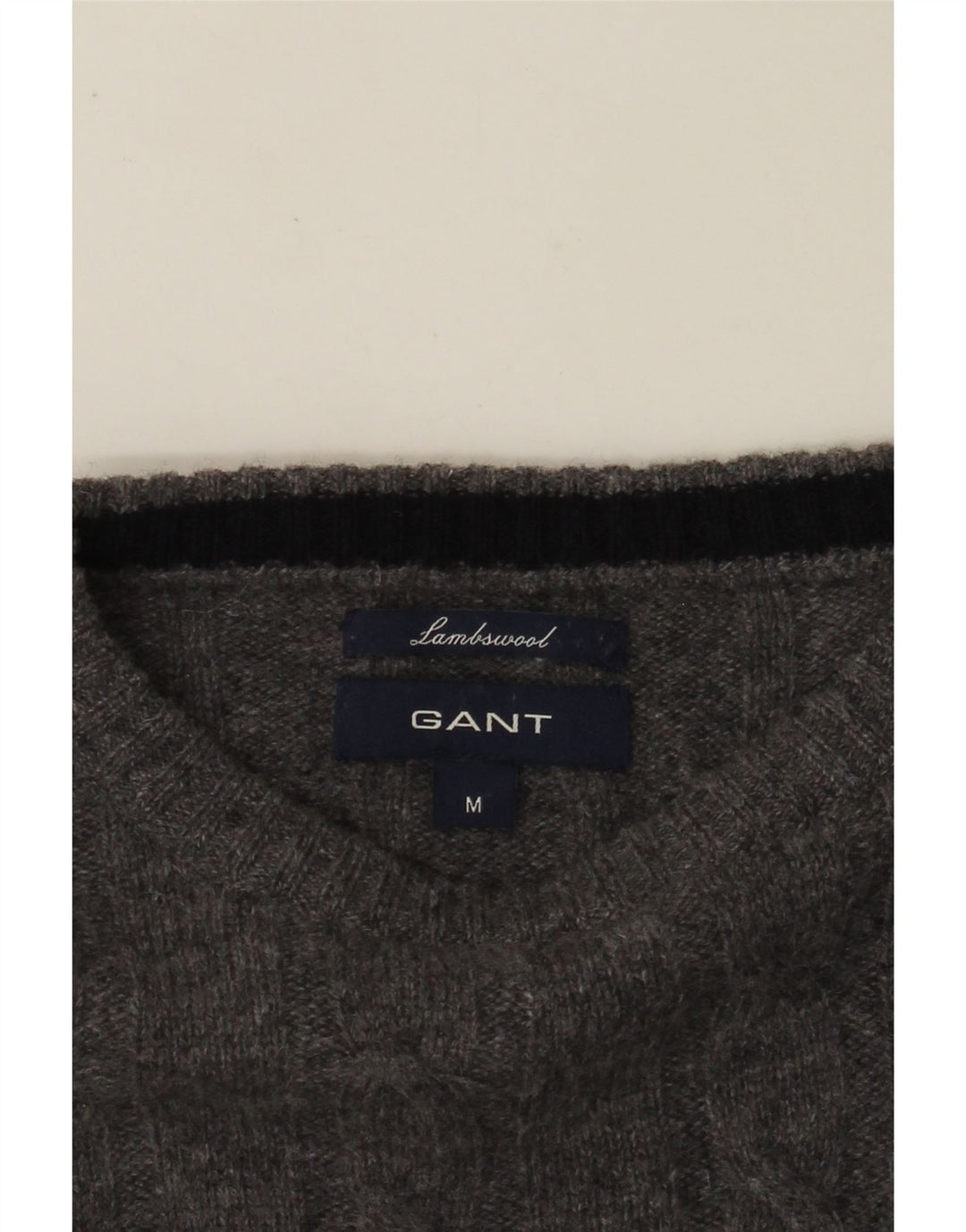 GANT Damen-Pullover mit Rundhalsausschnitt, UK 14, Mittelgrau, Farbblock