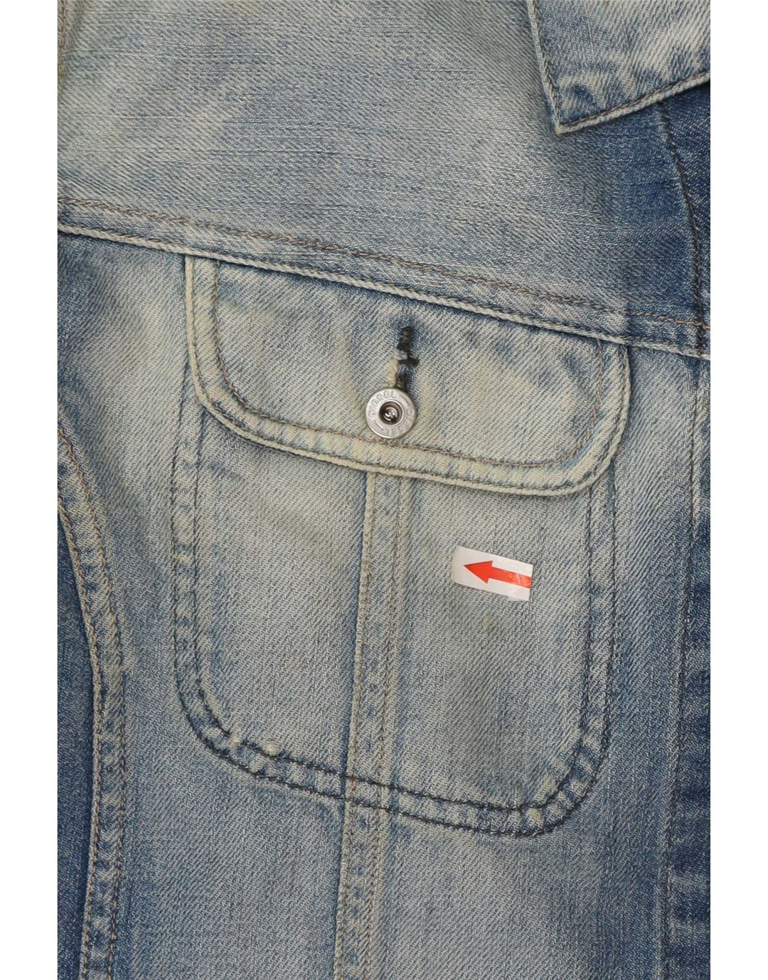Diesel Herren Jeansjacke UK 42 XL Blaue Baumwolle