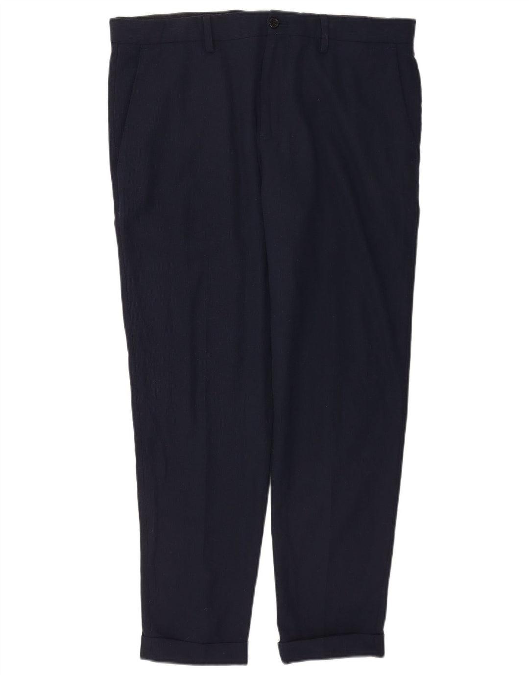Slim-Anzughose für Herren von Zara, EU 44, Größe L, W34, L30, Marineblau, Polyester