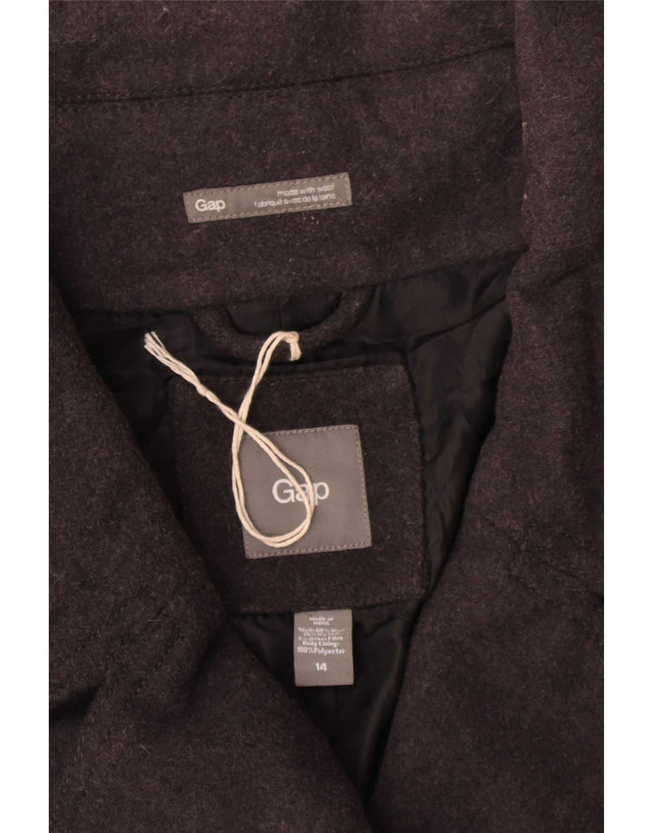 Gap Damen Pea Coat US 14 XL Graue Wolle