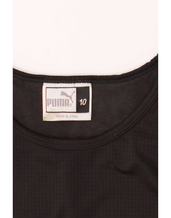 Puma Damen Weste Top UK 10 Small Schwarz Polyester